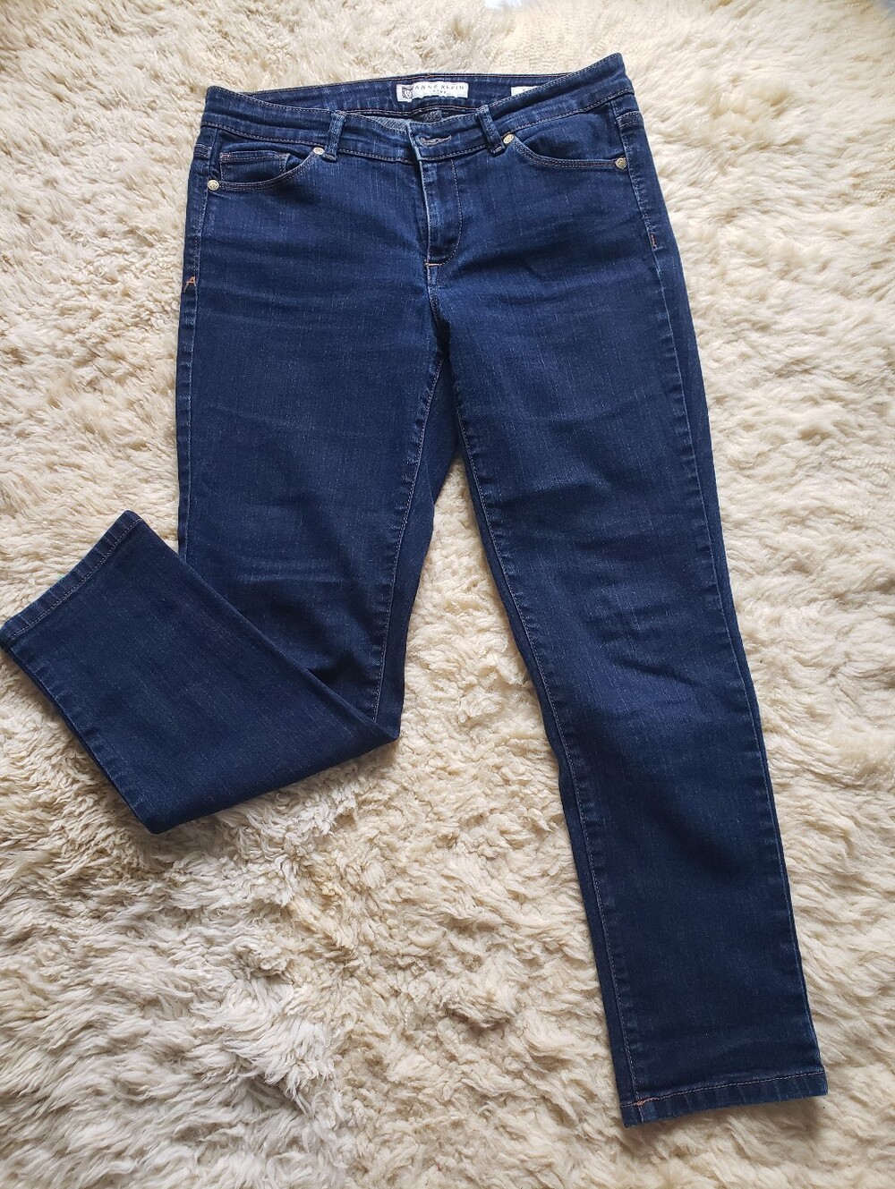 Anne Klein Jeans Women's Size 8 Missy Blue Dark Wash Skinny